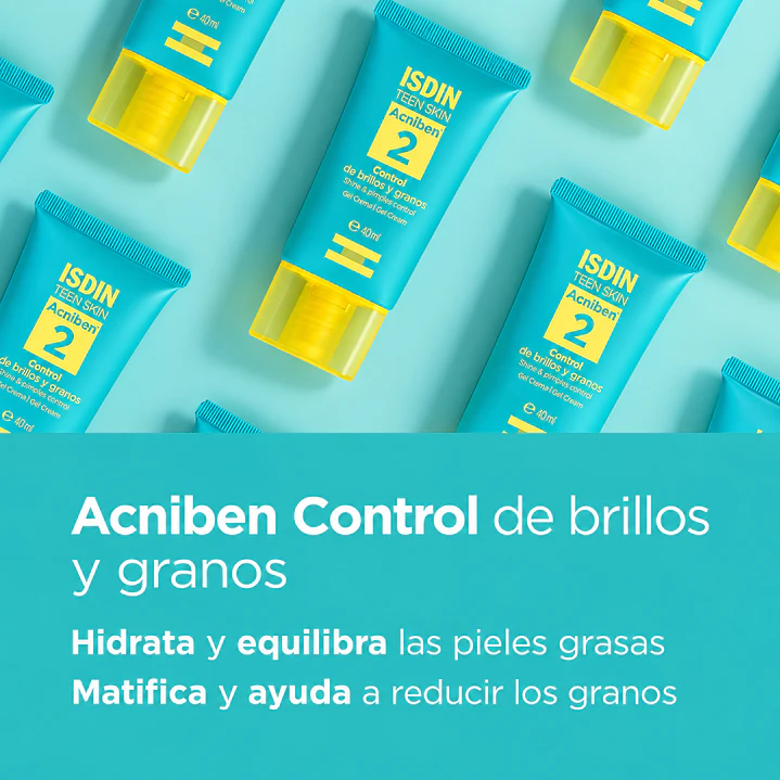 Isdin Acniben Control De Brillos Y Granos Gel Crema 40Ml 6
