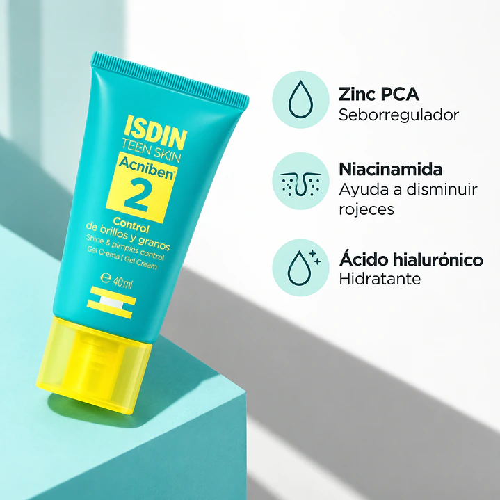 Isdin Acniben Control De Brillos Y Granos Gel Crema 40Ml 5