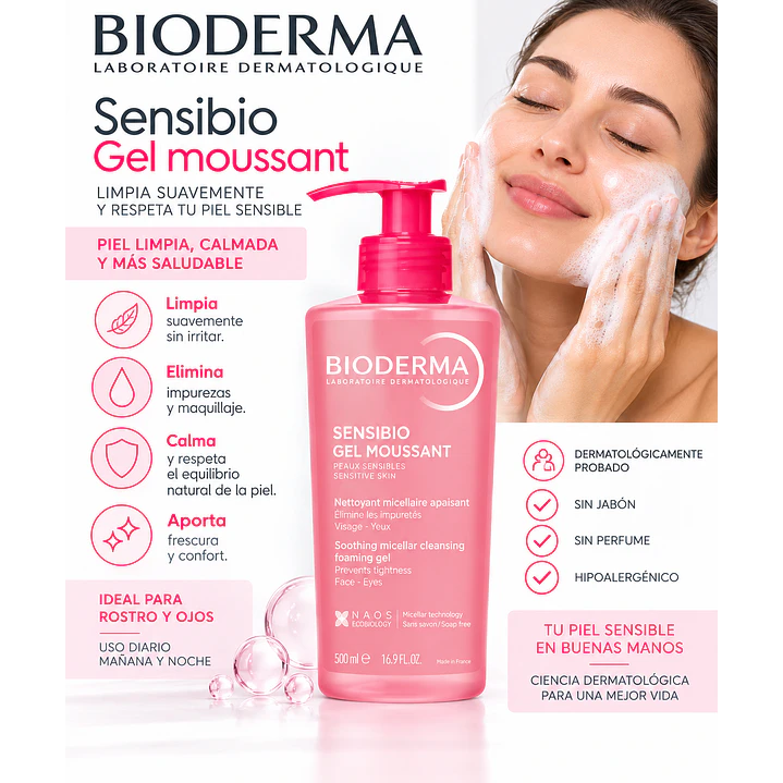 Bioderma Sébium Gel Moussant 500 Ml 3