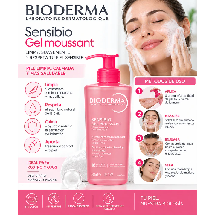 Bioderma Sébium Gel Moussant 500 Ml 5