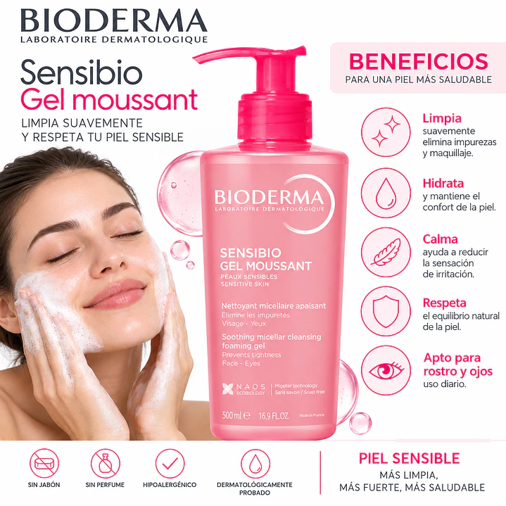 Bioderma Sébium Gel Moussant 500 Ml 4