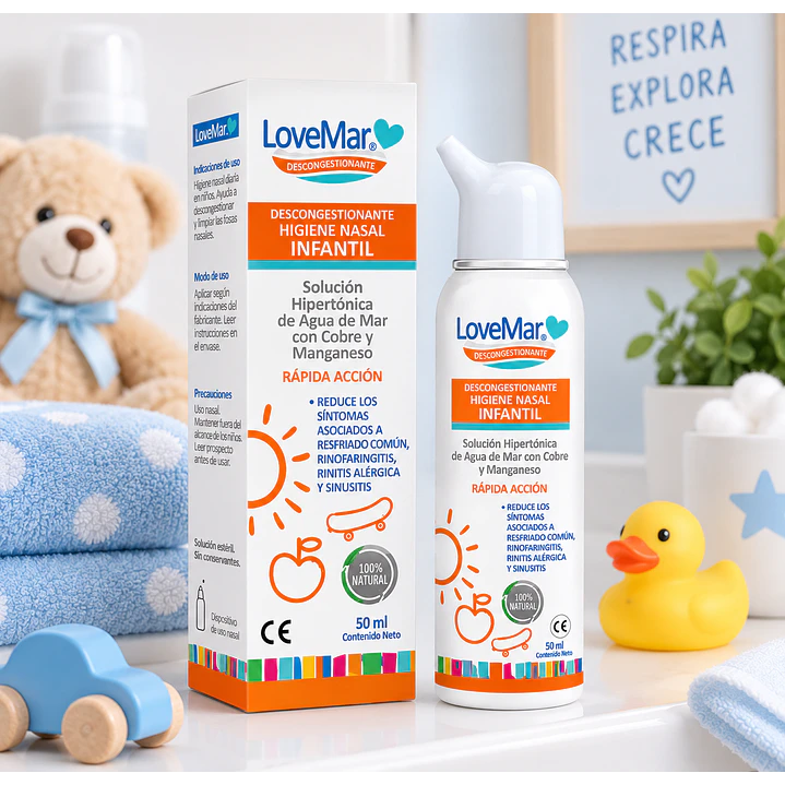 Solución Hipertonica Agua De Mar Lovemar Infantil 50Ml 4