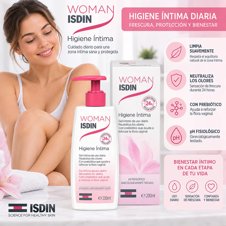 Isdin Woman Higiene Intima 200Ml 3