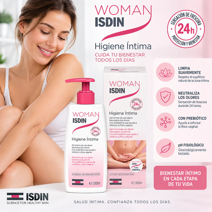 Isdin Woman Higiene Intima 200Ml 4