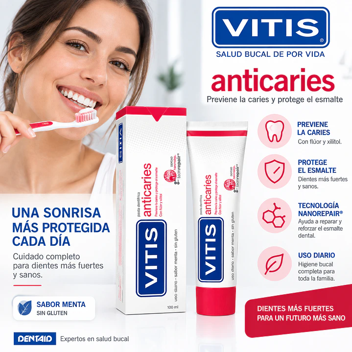Pasta Dental Vitis Anti Caries 100Ml 3