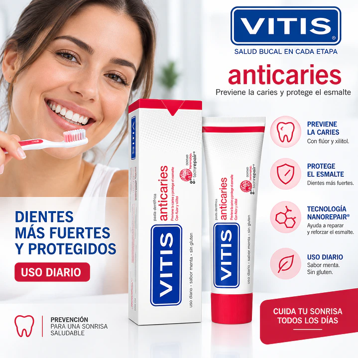 Pasta Dental Vitis Anti Caries 100Ml 6