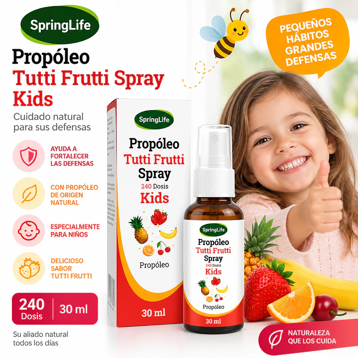 Propoleo Kids Tutti Fruti Spray Springlife 240 Dosis 30Ml 3