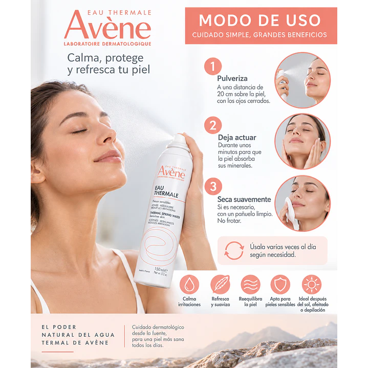 Agua Termal de Avene Spray 150Ml 6