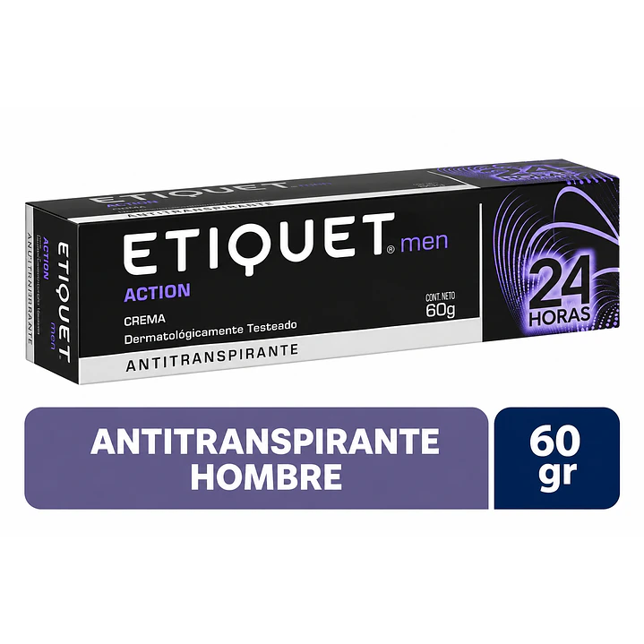 Desodorante Antitranspirante Etiquet Hombre en Crema 60G 4