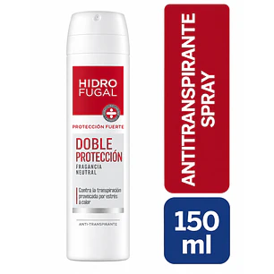 Hidrofugal Antitranspirante Spray 150 Ml Doble Acción Fragancia Neutro