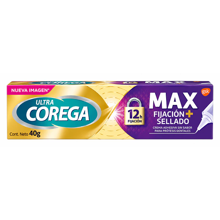 Corega Ultra Maximo Sellado Fijacion Protesis Dentales 70G 2