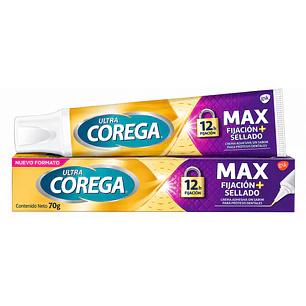Corega Ultra Maximo Sellado Fijacion Protesis Dentales 70G