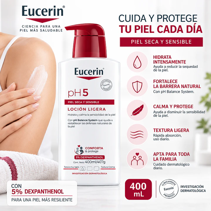 Eucerin Ph5 Loción Hidratante Piel Seca Y Sensible 400Ml 4