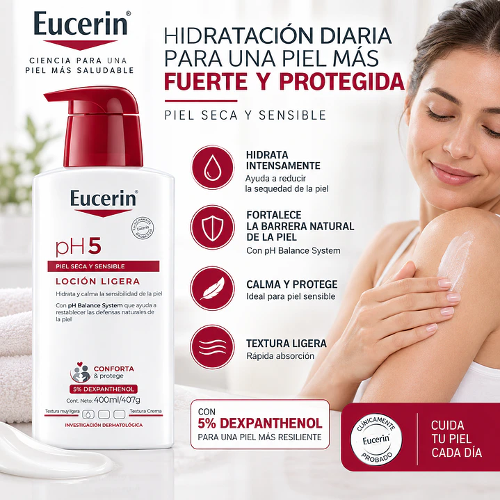 Eucerin Ph5 Loción Hidratante Piel Seca Y Sensible 400Ml 6