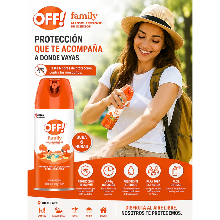 Repelente Para Mosquitos Off Family x170Ml Pack X6 3