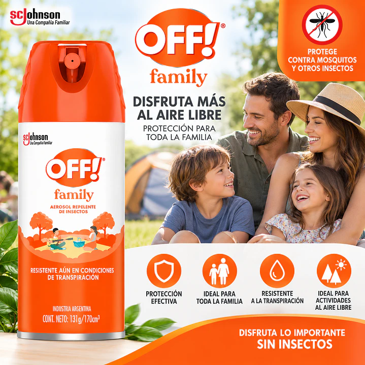 Repelente Para Mosquitos Off Family x170Ml Pack X6 4