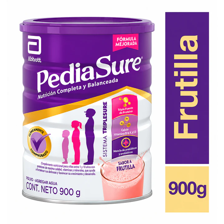 PediaSure Suplemento Nutricional sabor Frutilla 900G 2