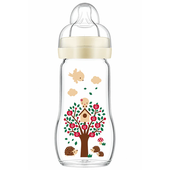 Mamadera De Vidrio Premium Feel Good 2m+ 260ml Mam 1