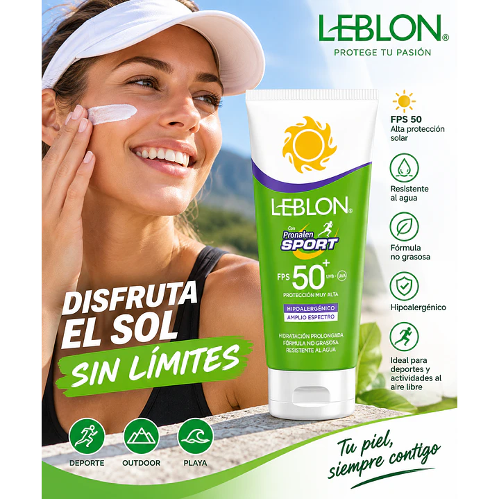 Bloqueador Solar Leblon Sport 50 Gr Fps 50 5