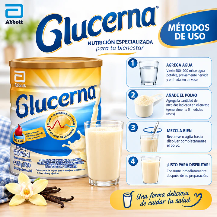 Glucerna Vainilla 850G Caja X6 5