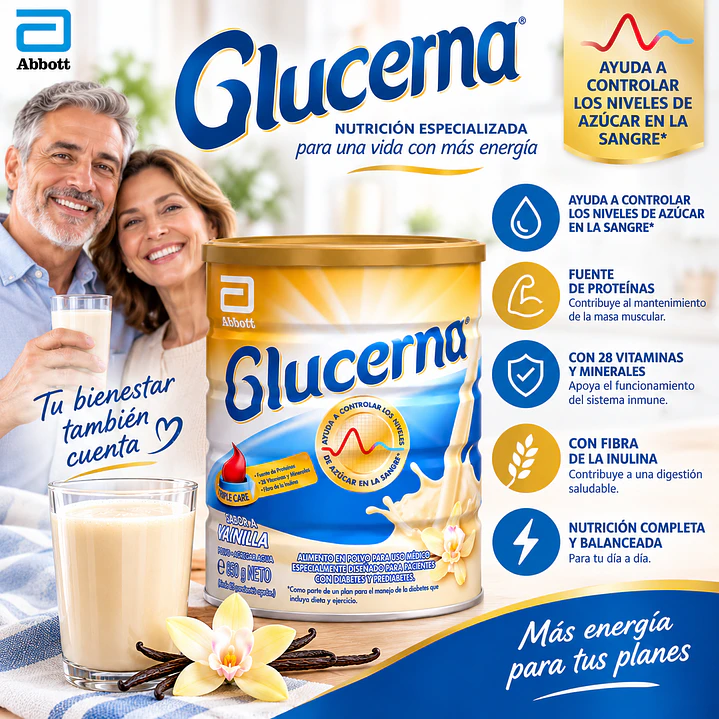 Glucerna Vainilla 850G Caja X6 6