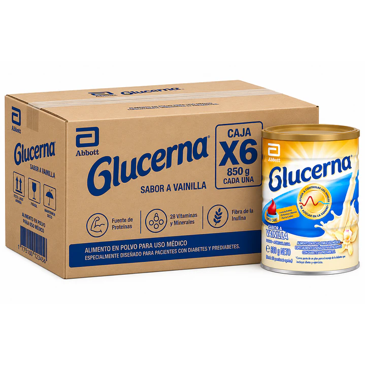 Glucerna Vainilla 850G Caja X6 1