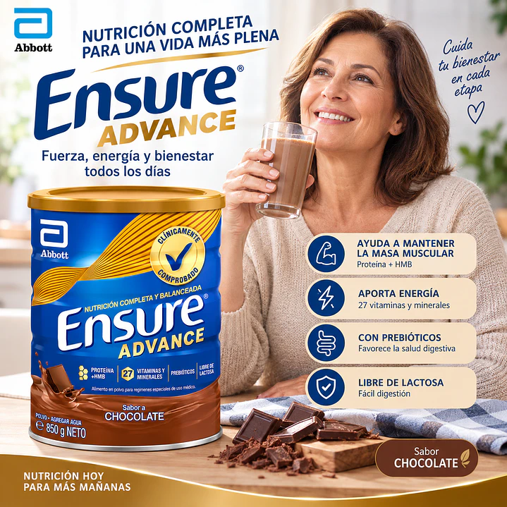 Ensure Advance Sabor Chocolate 850G 3
