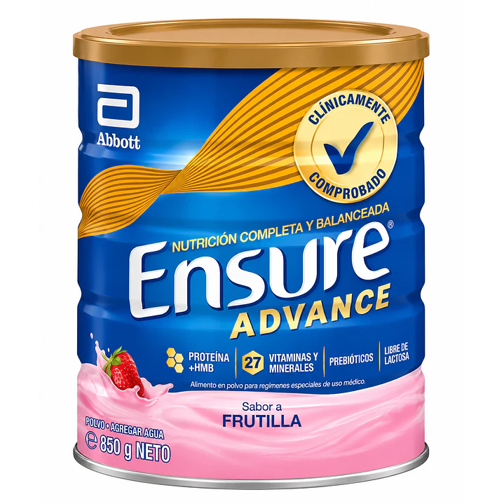 Ensure Advance Sabor Frutilla 850G Caja X6 2