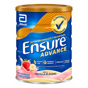 Ensure Advance Sabor Frutilla Plátano 850G