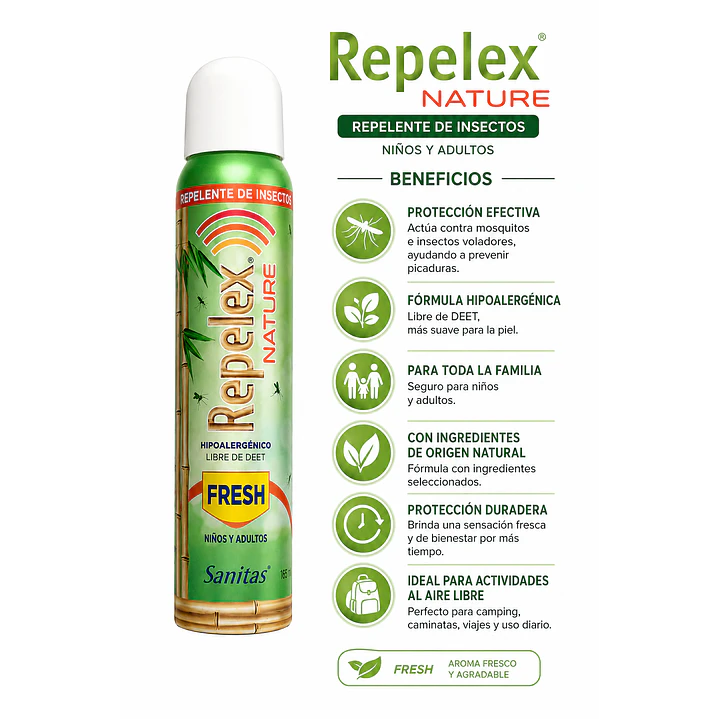 Repelex Nature Repelente De Insectos Niños/adultos 165Ml Caja X12 4
