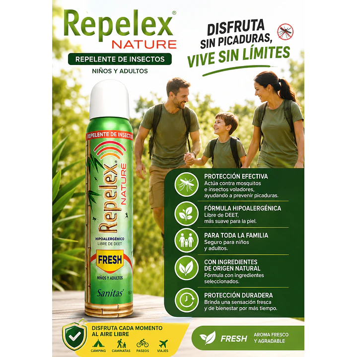 Repelex Nature Repelente De Insectos Niños/adultos 165Ml Caja X12 6