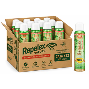 Repelex Nature Repelente De Insectos Niños/adultos 165Ml Caja X12