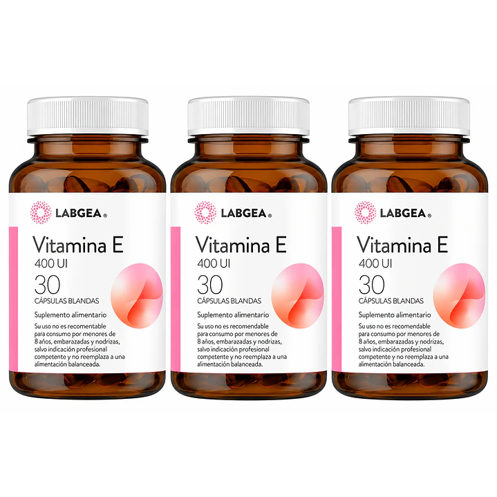 Vitamina E 400 UI Labgea 30 Cápsulas Blandas Pack X3 1