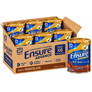 Ensure Advance Sabor Chocolate 850G Caja X6