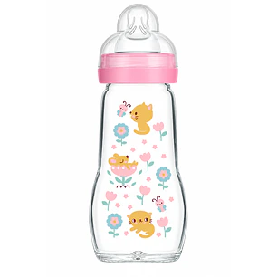 Biberón MAM Feel Good +2M 260 ml Rosado