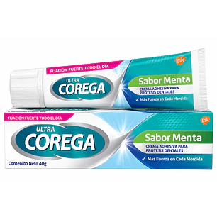 Corega Ultra Crema Adhesiva Menta 40G