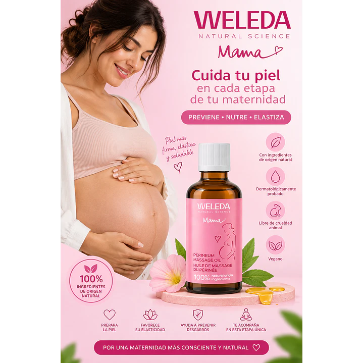 Aceite Para Masaje Perineal Weleda 50Ml  4