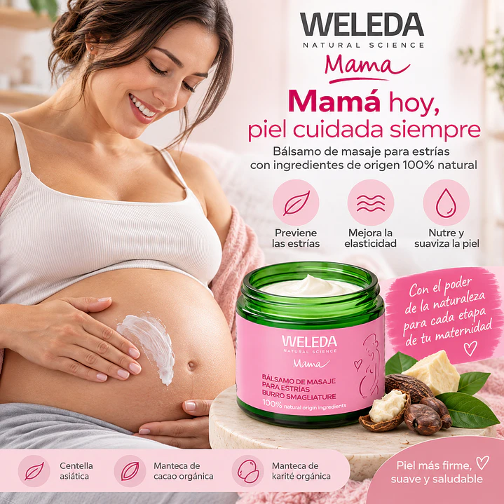 Kit Weleda Aceite De Masaje Para Estrías + Aceite Para Masaje Perineal + Bálsamo de Masaje Para Estrías   5