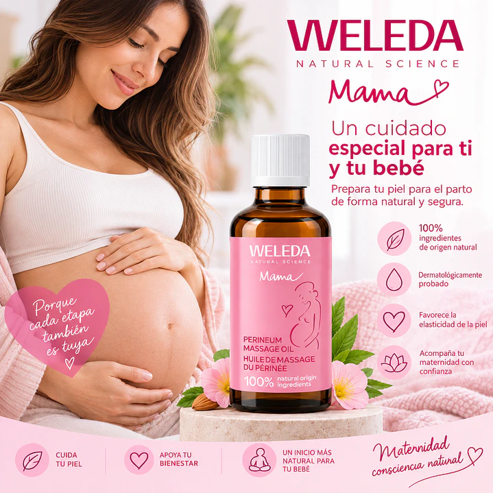 Kit Weleda Aceite De Masaje Para Estrías + Aceite Para Masaje Perineal + Bálsamo de Masaje Para Estrías   7