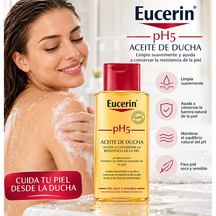 Eucerin pH5 Aceite de Ducha Fortalecedor y Protector 200 Ml 5