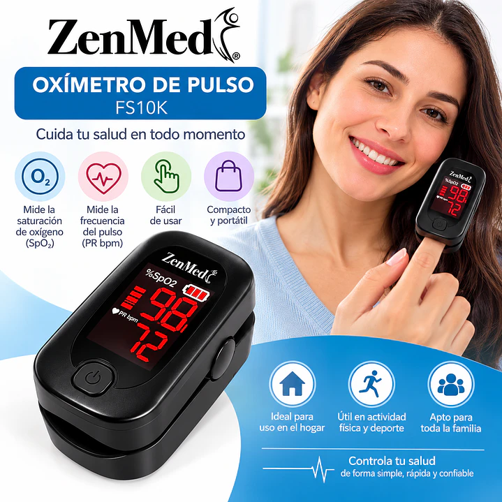 Zenmed Oximetro De Pulso Fs10k 3