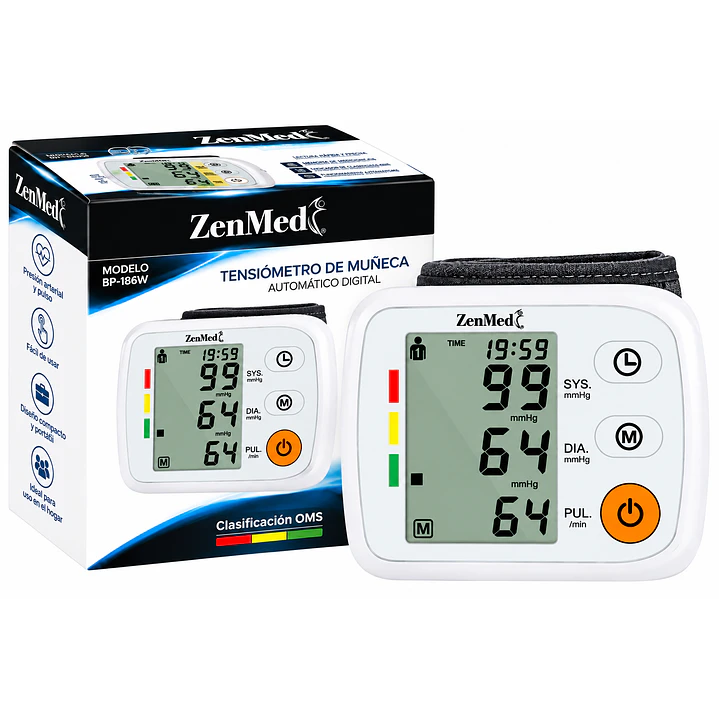 Tensiometro De Muñeca Bp-186w Zenmed Color Blanco 1