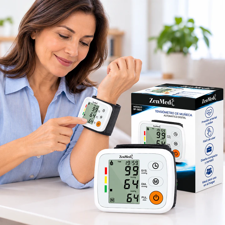Tensiometro De Muñeca Bp-186w Zenmed Color Blanco 6