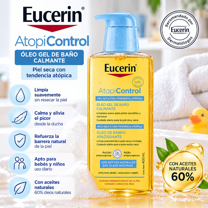 Eucerin AtopiControl Óleo Gel de Baño 400 Ml 5