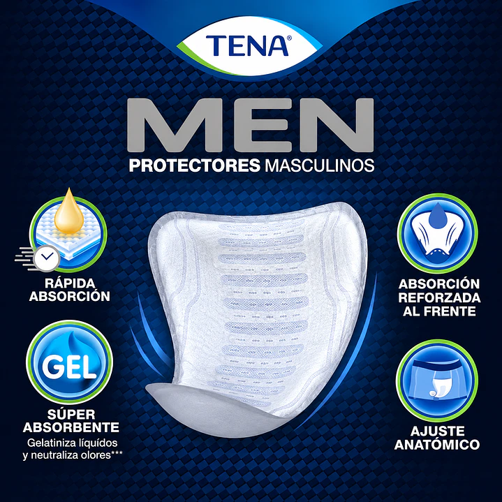 Tena Men Protectores Masculinos Regulares X12 Unidades Caja X6 4