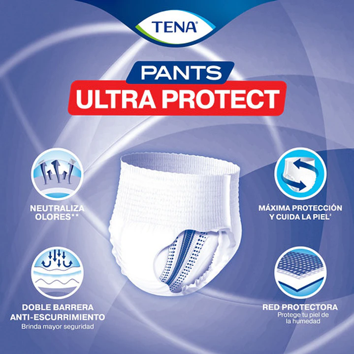 Ropa Interior Desechable Tena Pants Ultraprotect Talla G X30 Unidades Caja X6 4