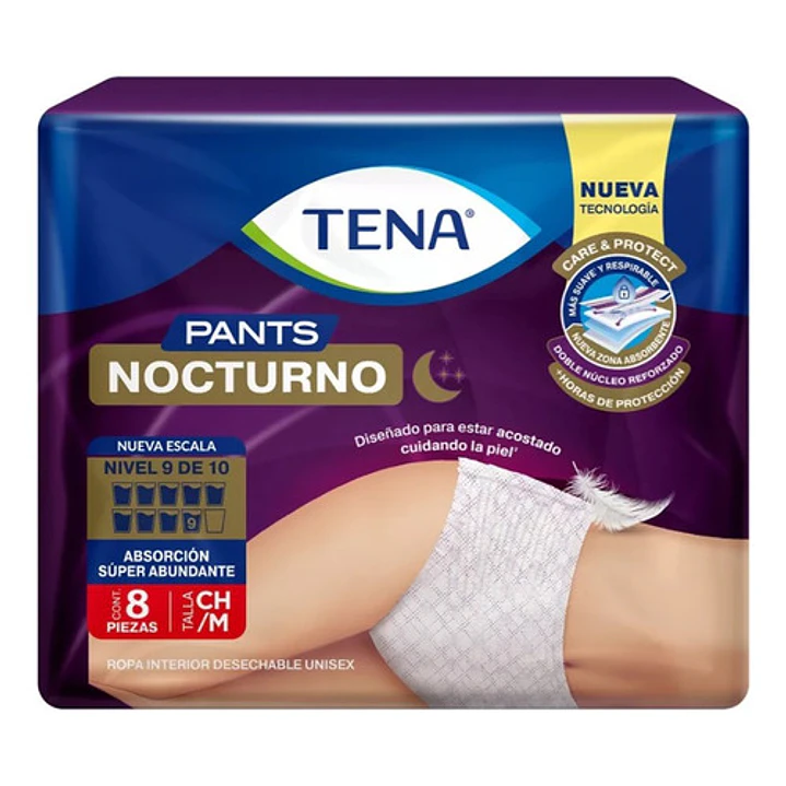Ropa Interior Desechable Tena Pants Nocturno Talla M X8 Unidades Caja X6 3