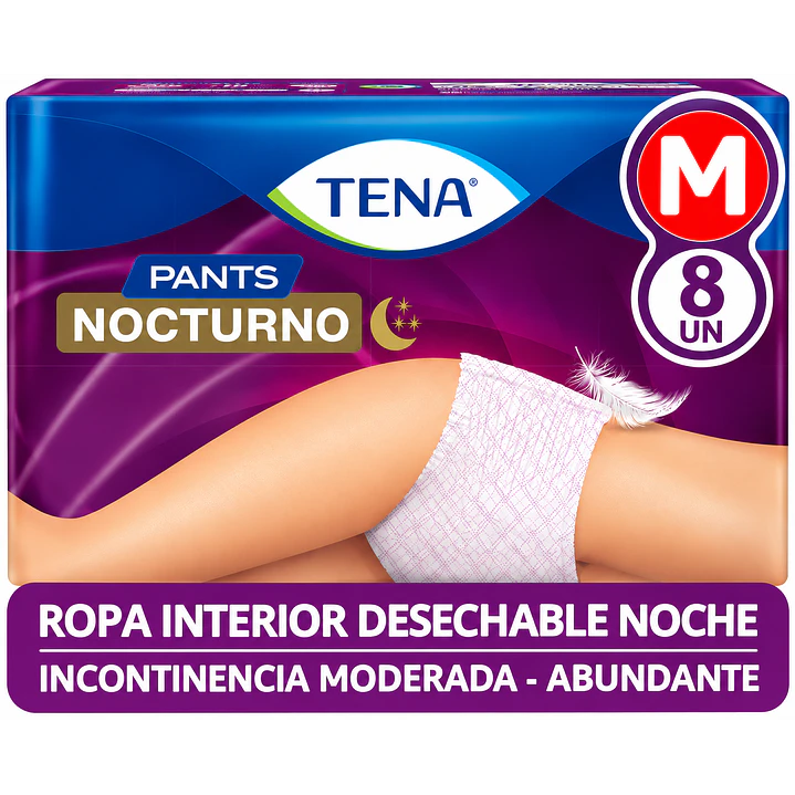 Ropa Interior Desechable Tena Pants Nocturno Talla M X8 Unidades Caja X6 2
