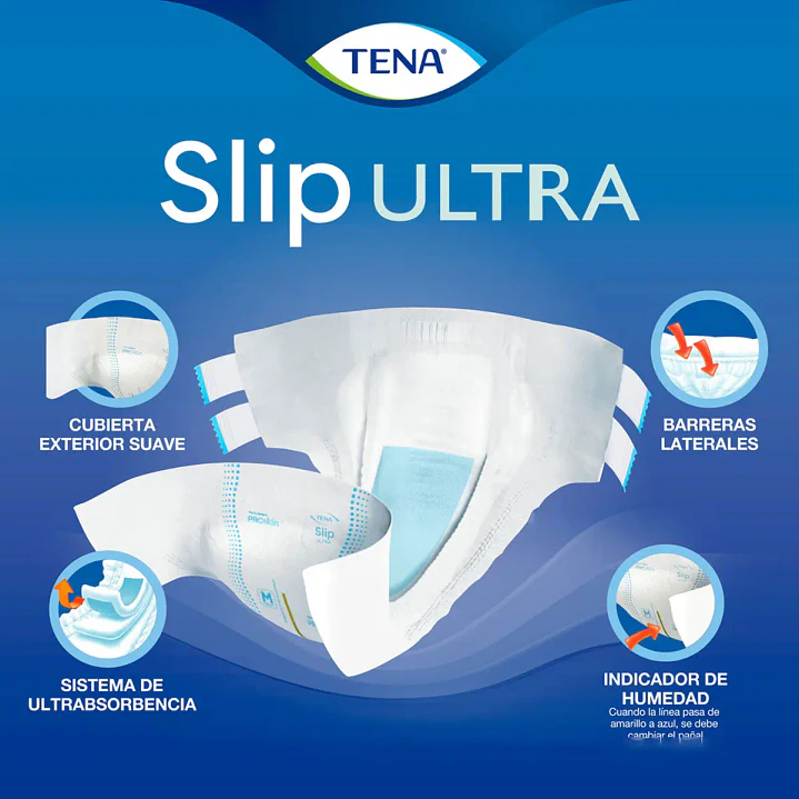 Pañales Adulto Tena  Slip Ultra Talla G X21 Unidades Caja X4 6