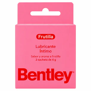 Gel Lubricante Frutilla 4 g Caja x3 Sachet